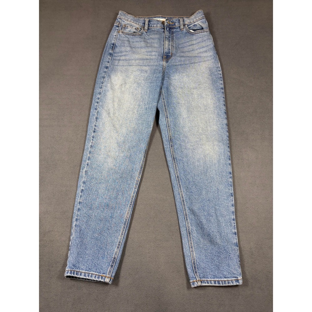 Cello Jeans Womens 7/28 Blue High Rise Straight Leg Denim WV76220M-1